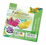 folia 8960 - Faltblätter 10 x 10 cm, 70 g/qm, 500 Blatt sortiert in 10 intensiven Farben - ideal zum Papierfalten und für andere kreative Bastelarbeiten