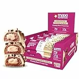 MaxiNutrition Creamy Core Bar Chocolate Cookie & Milk, 12x45g Filled-Protein-Riegel, 36% Eiweißgehalt 16g je Riegel, low Sugar (3,7g), ohne Zuckerzusatz, ohne künstliche Aromen