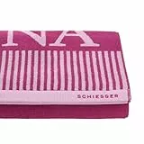 Schiesser Saunatuch Rom - 75 x 200 cm - Fuchsia