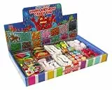 CAPTAIN PLAY Retro Süßigkeiten Candy Bar, 90 Teile einzeln verpackt, Retro Box mit 9 Sorten ohne Schokolade, 490g besonderer Süßigkeiten Mix