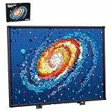 HJPLPXH Milky Way Galaxy Micro Mini Building Blocks Art Model, Micro Bricks Sets Creative Gift Ideas for Adults (2438PCS)