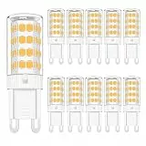 TIAFELNGLY G9 LED Warmweiß 5W, LED Lampen G9 Leuchtmittel, ersetzt 30W 40W 50W Halogenlampen, 360°Abstrahlwinkel L-E-D Birne 10-er Pack