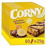 Müsliriegel | Corny Classic Schoko-Banane | Mit Schokolade und Banane | Multipack 60x25g