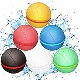 Wasserbomben Wiederverwendbar, Wasserbomben Selbstschließend, Eine Sekunde schnelles Füllen, Geeignet für Kinder, Erwachsene, Wasserschlachten, Pool-Party, Strand, Wasserpark, Outdoor - 6 Stück