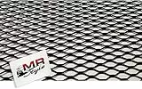 MR-Style Alu Renngitter | Grillgitter | Racegitter | Streckgitter, 100 x 33cm schwarz | TUNING | STYLING | das Qualitativ hochwertige Gitter