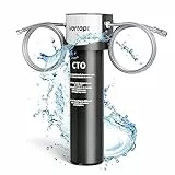 Vortopt Untertisch Wasserfiltersystem- 70K Liter Wasserfilter, NSF/ANSI 42 Zertifiziertes Wasserfiltersystem, Reduziert Blei, Chlor, Schlechten Geschmack und Geruch, Q5-C2