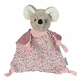 Sterntaler 3202001 Schmusetuch Maus Mabel, Für Babys ab dem 1 Monat, Größe S, 22 cm, Grau/Mehrfarbig
