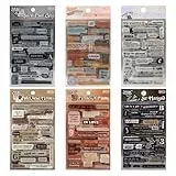 APOMOONS Sticker Sprüche 800 Stück, 36 Sheets Scrapbook Stickers Aesthetic Scrapbook Zubehör, Scrapbooking Sticker Bullet Journal Set, Sprüche Aufkleber für DIY Fotobuch Tagebuch Journaling