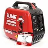 ELMAG Inverter Stromerzeuger SEBSS 2000Wi – 1,6 kVA Benzin Stromgenerator mit 4-Takt-Motor, leise & kraftvoll – Stromaggregat mit ECO-Modus, 2 x 230V, USB & 12V – Für Camping, Outdoor & Notstrom