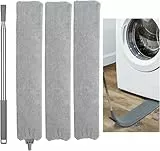 Einziehbarer Spalt-Staubreiniger, Gap dust Cleaner, Ausziehbares Staubreinigungsartefakt, mit Edelstahl Teleskop Stange, Einziehbarer Spalt-Staubreiniger mit 2 Abwaschbaren Tüchern, für Schlafsofa