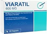 VIARATIL - 600 Milligramm für Männer - Sofort & Standfest - 20 Kapseln hochdosiert & extra stark im Blister mit Tribulus Terrestris