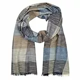 LINDENMANN Herren-Schal leicht 100% BIO Baumwolle mehrfarbig