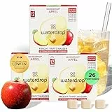 waterdrop® Microdrink Apfel - 36 Waterdrop Drops Würfel mit fruchtigem Apfel Geschmack - zuckerfreier Durstlöscher & Alternative zu Getränke-Sirup und Geschmackspulver - Flavour Drops mit Vitaminen