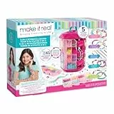 Make It Real 2901754 5-in-1 Schmuck-Center, DIY Schmuckset mit drehbarer Aufbewahrungsbox und umfangreicher Ausstattung, Armbänder selber basteln für Kinder