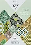 Clairefontaine 95094C Block verleimt mit 20 Bögen Papier aus aller Welt (21 x 29,7 cm, geeignet für Scrapbooking) 1 Pack grün