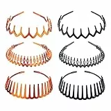 Beaupretty 6stücke Kunststoff Haarband Für Damen Und Mädchen Mit Zähnen Rutschfeste Haarschmuck Accessoires Für Alltag Hochzeit Party Und Fotos