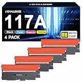 ECHALLENGE 117A Toner Set Kompatibel für HP 117A für HP Color Laser MFP 179fwg 178nwg 150nw 179fnw 178nw 150a 179 178 150 W2070A W2071A W2072A W2073A Toner Drucker - Schwarz Cyan Gelb Magenta 4er-Pack