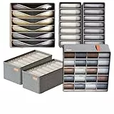 TwistedGrove Kleiderschrank|Schubladen Organizer,6 Set,waschbar,faltbar,Schrank-Organizer für Unterwäsche,Socken,gebunden,Hemd