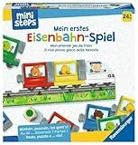Ravensburger ministeps 4187 Mein erstes Eisenbahn-Spiel, Erstes Würfel- und Puzzlespiel zum Farbenlernen, Spielzeug ab 2 Jahre