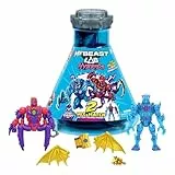 MrBeast Lab Hybrids Mehrfachpackung, Verschiedene Hybrid-Teile und 2 Actionfiguren zum Kombinieren, mit Teilen des Golden Panther Dragon, zahlreiche Kombinationen, über 30 Monster zum Sammeln