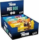 Proteinriegel | Corny Protein Crunchy 12er Mix | Trial Pack Eiweißriegel mit 30% Eiweiß, ohne Zuckerzusatz | Probierset zum Testen und Genießen | 12 x 45 g