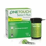OneTouch Select Plus Blutzuckerteststreifen I 30 Stück I zur Blutzucker-Messung bei Diabetes (Zucker-Krankheit)
