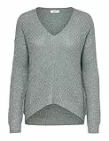 JDY Damen JDYNEW Megan L/S KNT NOOS Pullover, Abyss/Detail:W. Black PLY, M