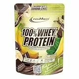 IronMaxx 100% Whey Protein Pulver 500g - Banana Choc | Cremiger Eiweißshake mit BCAAs & EAAs | High Protein, Low Carb & zuckerarm | Ideal für Muskelaufbau & Fitness
