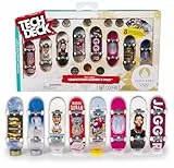 Tech Deck Competition Legends 8-Pack, Set mit 8 authentischen Fingerboards der olympischen Skate-Athleten in Paris 2024, 8 individuelle Board-Halter, 8 Athleten-Karten, ab 6 Jahren