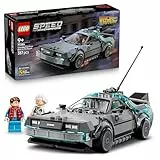 LEGO Speed Champions Zeitmaschine aus Zurück in die Zukunft - Kinder Spielzeug mit Automodell und 2 Minifiguren - Marty McFly und Doc Brown - Kreatives Geschenk für Kinder ab 9 Jahren - 77256