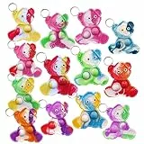 Victgame 30 Stück (Schüler der Schule Geschenke und Party Favors) Bulk Mini Pop Keychain Bär Fidget für Schüler Geburtstag Partybegünstigungen