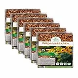 Terra Discount Kokos-Mulchchips, 5 kg Block, 100% Naturprodukt aus Kokosfaser, Mulch & Pflanzsubstrat für Garten, Hochbeet, Orchideen & Zimmerpflanzen, Alternative zu Pinie (6 STK. im Set)