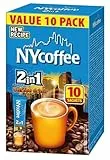 NYcoffee - 2in1 Instantkaffee Classic – 10 Sachets x 10g, Instant-Kaffee mit Milch, Ohne Zucker, Cremiger Geschmack, Schnell Zubereitet, Perfekt Instantkaffeepulver für Zuhause & Unterwegs - 100g