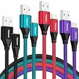 USB C Kabel 2M [4Stück] Ladekabel USB C Fast Charge Schnellladekabel Typ C Ladekabel für Samsung Galaxy S22 S21 S20 S10 S9 S8 Plus, Note 10 9 8 A71 A53 A33 etc