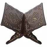 PRETYZOOM Koran Halter Holz Buchstütze Leseständer Vintage Schwarz 29x21x18cm Muslimische Islamische Ramadan Dekorationen Eid Mubarak Gebet Buch Standhalter