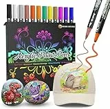 Desire Deluxe | Acrylfarbenstifte | ungiftig auf Wasserbasis, wasserfest, für Stein, Keramik, Glas, Holz, Porzellan, Kieselsteine. Umkehrbare runde Stiftspitze