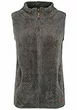 OXMO OXTheri Damen Weste Fleece Outdoor Weste mit Stehkragen Eingrifftaschen Reißverschluss Regular fit, Größe:M, Farbe:CASTLEROCK (799486)