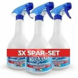 DRAXUS Profi Schimmelentferner mit innovativem Hafteffekt I Extra starkes Schimmelspray für Wand, Bad, Silikonfugen & mehr I Entfernt Schimmel hocheffektiv (Aktiv-Chlor) (3x Spar-Set)