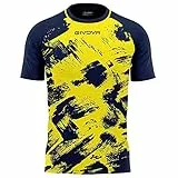Givova Unisex T-Shirt Art Interlock M/C, Gelb/Blau, XL