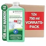 Maxxi Clean | 12x 750 ml Bodenreiniger mit Frische-Duft | geeignet für alle Wischroboter | Universal Reiniger Konzentrat | Wischflüssigkeit für Boden, Parkett, Fliesen | Saugwischer-Reinigungsmittel