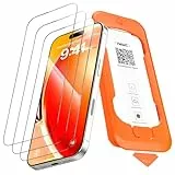 NEW'C 3 Stück Full Screen für iPhone 17, 17 Pro, iPhone 16 Pro Panzerglas (6,3 Zoll), Schutzglas [Auto-Installation], Frei von Kratzern, 9H Härte, Displayschutzfolie, Ultrabeständig folie