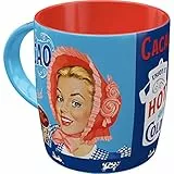 Nostalgic-Art Retro Kakaobecher, 330 ml, Cacao Addicted – Geschenk-Idee für Nostalgie-Fans, Keramik-Tasse für Kakao, Vintage Design