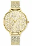 Engelsrufer Armbanduhr Lebensblume Meshband Gold