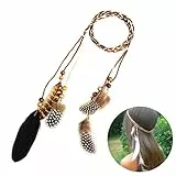 Frcolor Haarband mit Federn indianisch Bohemian Haarschmuck Hippie Boho Feder Stirnband