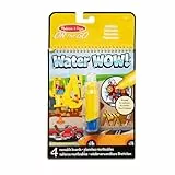 Melissa & Doug - Water Wow Wassermalbuch Fahrzeuge mit Spiralbindung und Wasserstift, 4 Motivseiten, Stift auffüllbar, Für Kinder ab 3 Jahren