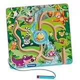 Ravensburger Play + – Magnetisches Labyrinth aus Holz im Dschungel – Babyspielzeug ab 18 Monaten – französische Version – 34018