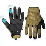 FREE SOLDIER Outdoor Handschuhe Vollfinger Taktische Handschuhe Herren Motorradhandschuhe mit gepolstertem für Fahrrad Airsoft Militär Paintball und andere Outdoor Aktivitäten(Braun, L)