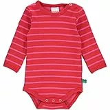 Fred's World by Green Cotton Baby Boys Stripe l/s Body Base Layer, Lollipop/Fucshia, 56