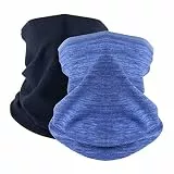 HEGCOIIE 2 Stück Damen Herren Winter Loop Schal Weichem Fleece Halswärmer Winddicht Ski Maske Schlauchschal Warmer für Skifahren Laufen Radfahren