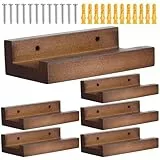 Eventerde Holz Wandhalterung Für Vinyl Schallplatten Schallplattenregal 10x6x2.5cm 6 Stück Schallplattenhalter Für Lp Display Lecke Buchkunst CDs Büchern Aufbewahrung Fotoalben Sammlungen